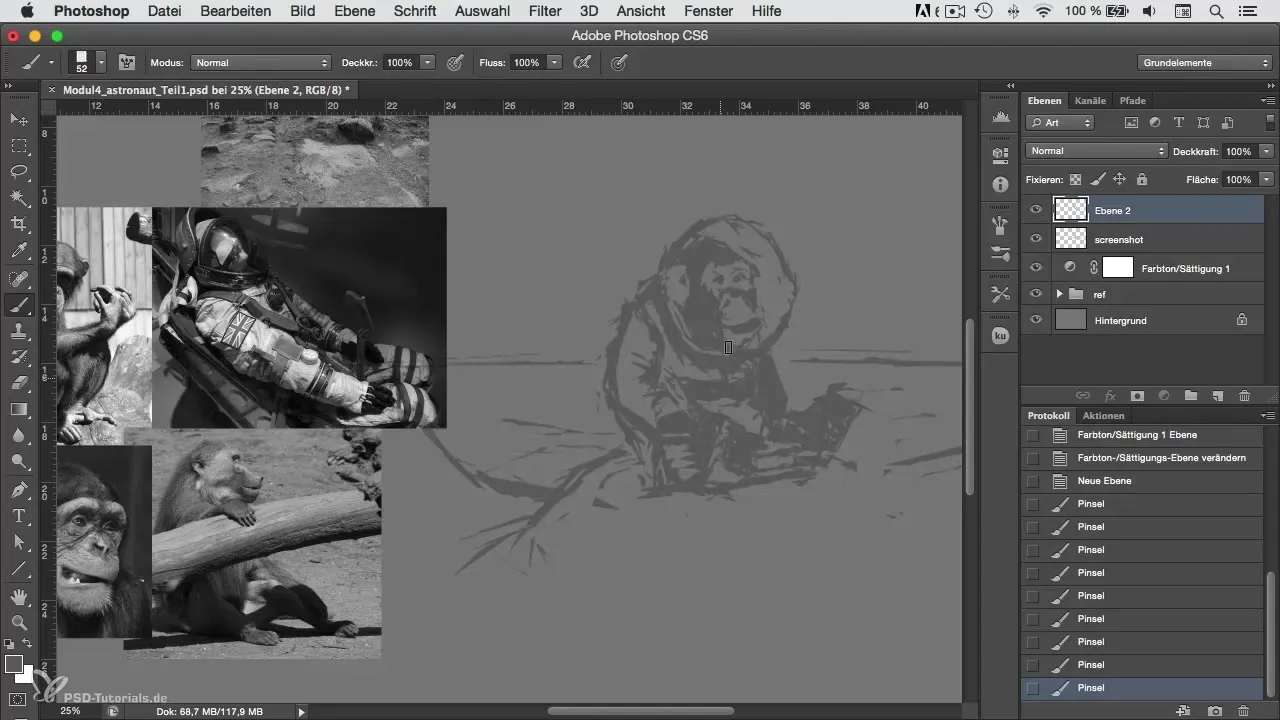 Character-Painting in Photoshop: schets ontwerken leren
