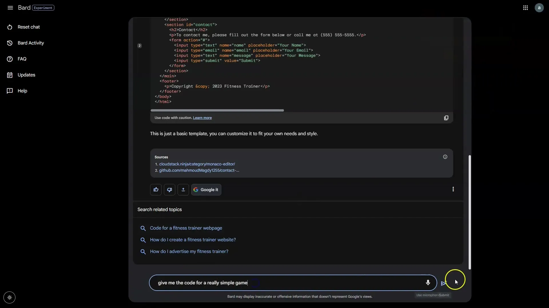Google Bard - Así es como se utilizan las diversas salidas de Bard