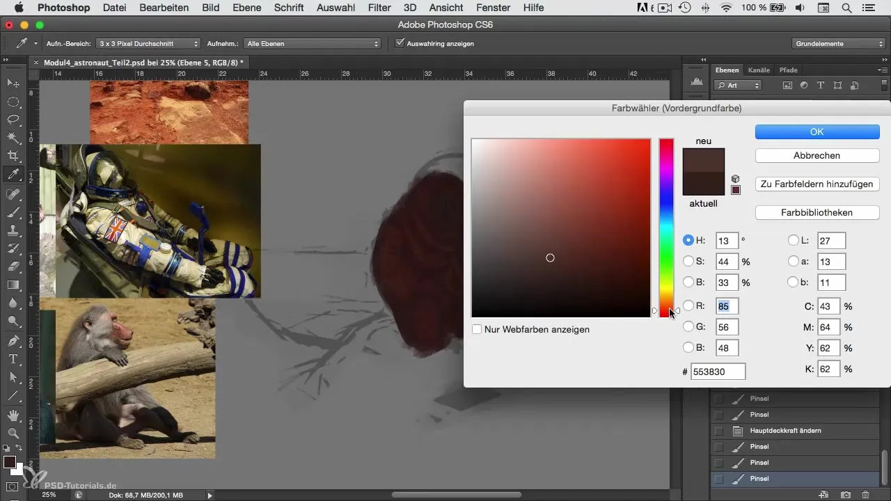 Astronautas en Photoshop – crear colores vibrantes