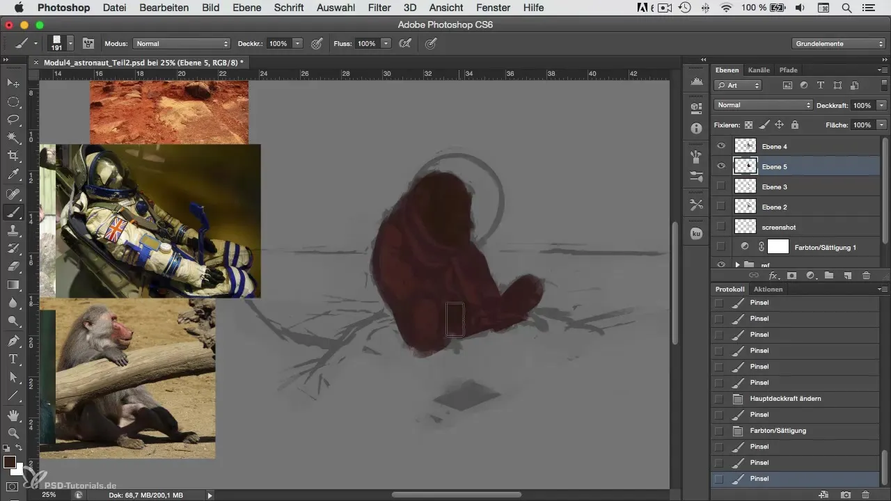 Astronautas en Photoshop – Crear colores vibrantes