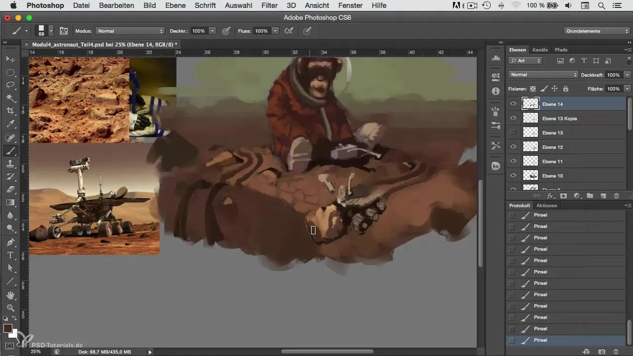 Personajes diseñados creativamente – Rover en Marte