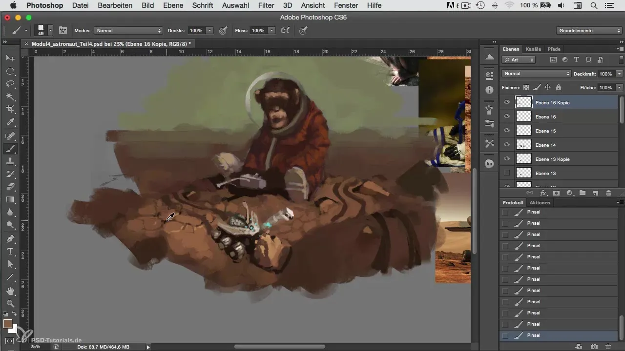 Personajes diseñar creativamente - Rover en Marte