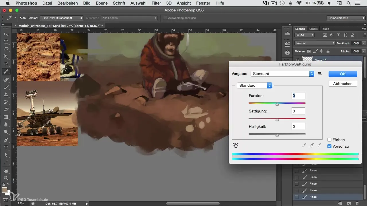 Personajes de manera creativa – Rover en Marte