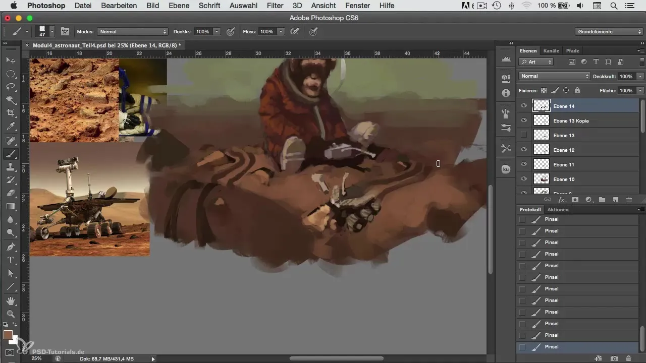 Personajes creativamente diseñar – Rover en Marte