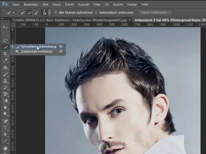 Hair clipping and color fringe correction under simple conditions