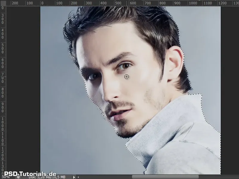 Hair clipping and color fringe correction under simple conditions