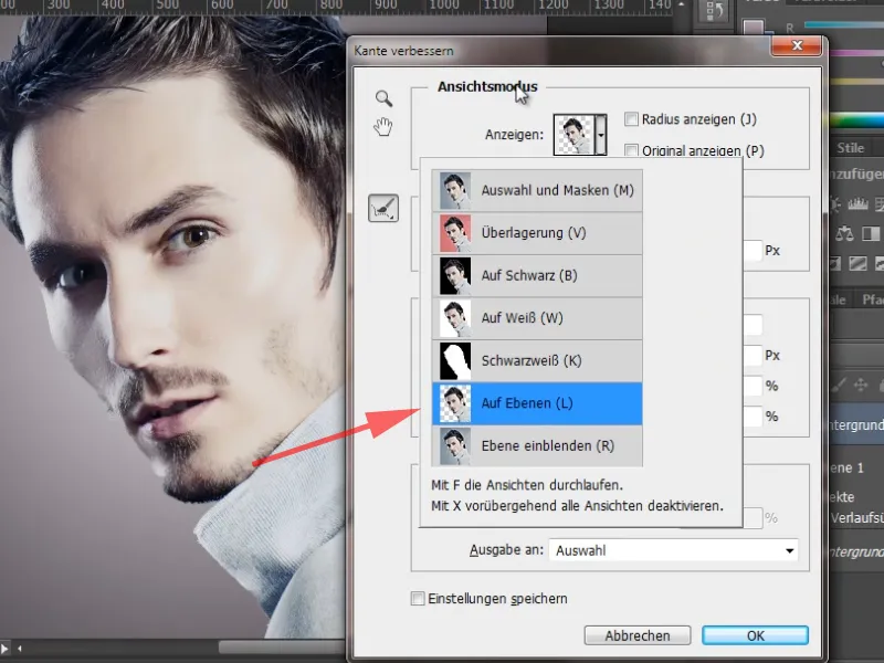 Hair clipping and color fringe correction under simple conditions