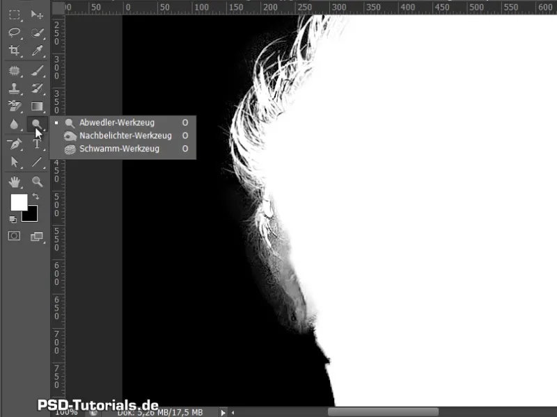 Hair clipping and color fringe correction under simple conditions