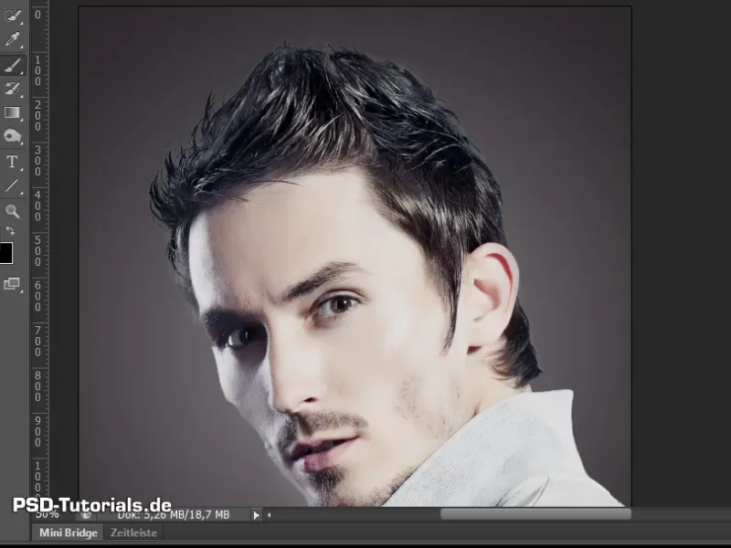 Hair clipping and color fringe correction under simple conditions