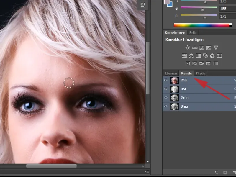 Hair clipping and color fringe correction under simple conditions