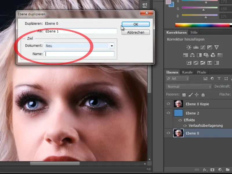 Hair clipping and color fringe correction under simple conditions