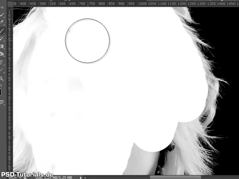 Hair clipping and color fringe correction under simple conditions