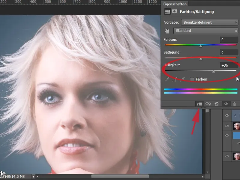 Hair clipping and color fringe correction under simple conditions