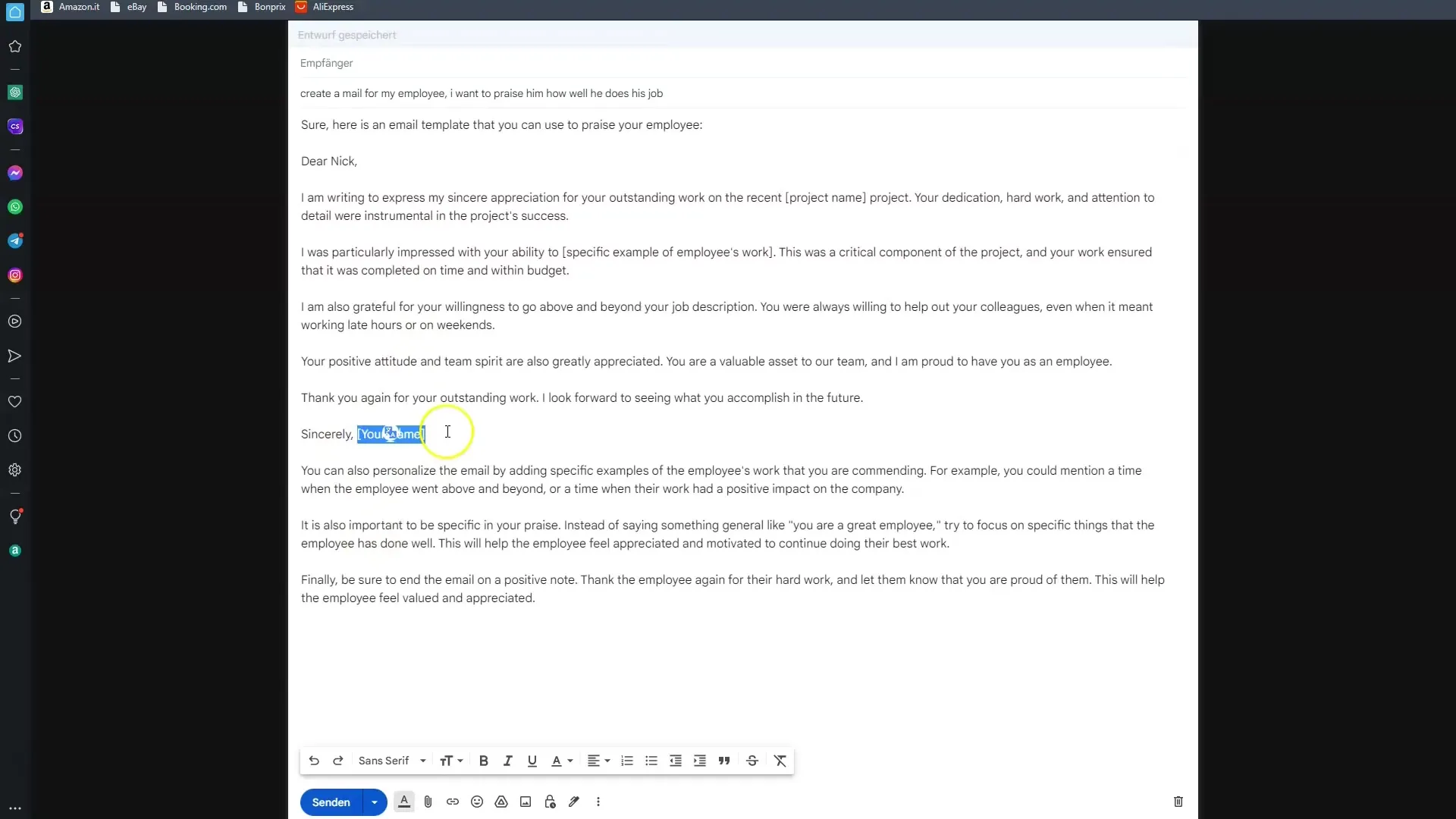 Scrivere email con Bard - Guida passo passo