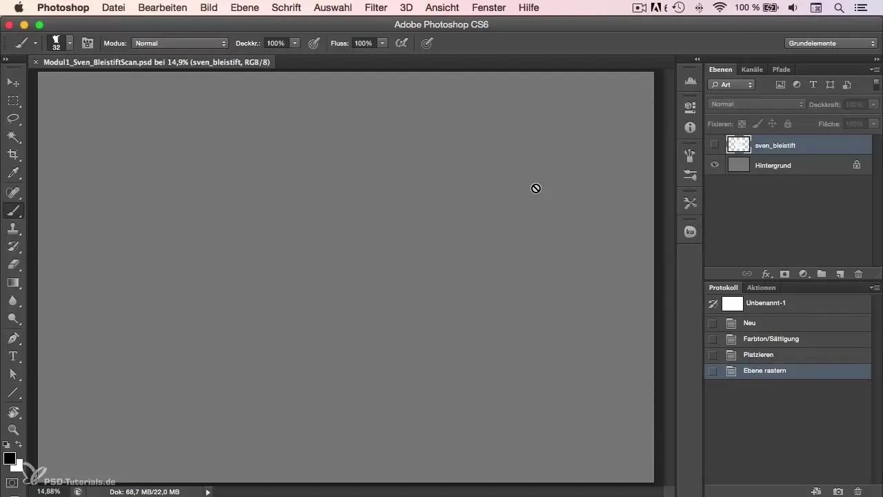 Efektívne spracovanie naskenovaných nákresov v Photoshope