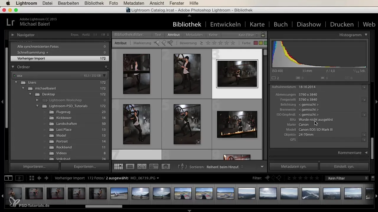 Gunakan modul perpustakaan di Lightroom secara optimal