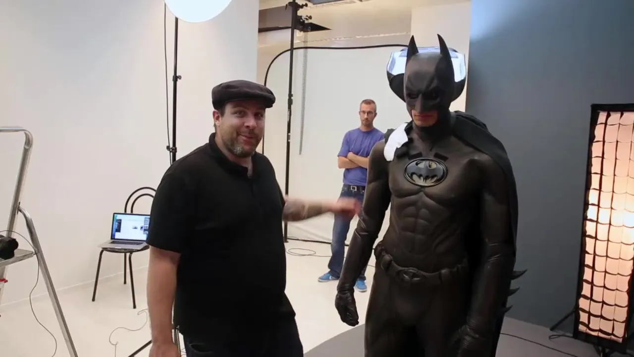 Creative lighting design for Batman in Photoshop