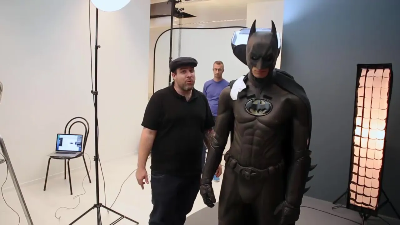 Creative lighting design for Batman in Photoshop