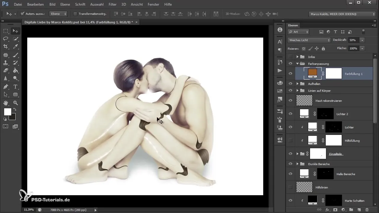 Photoshop tips for digital love - Final color adjustments