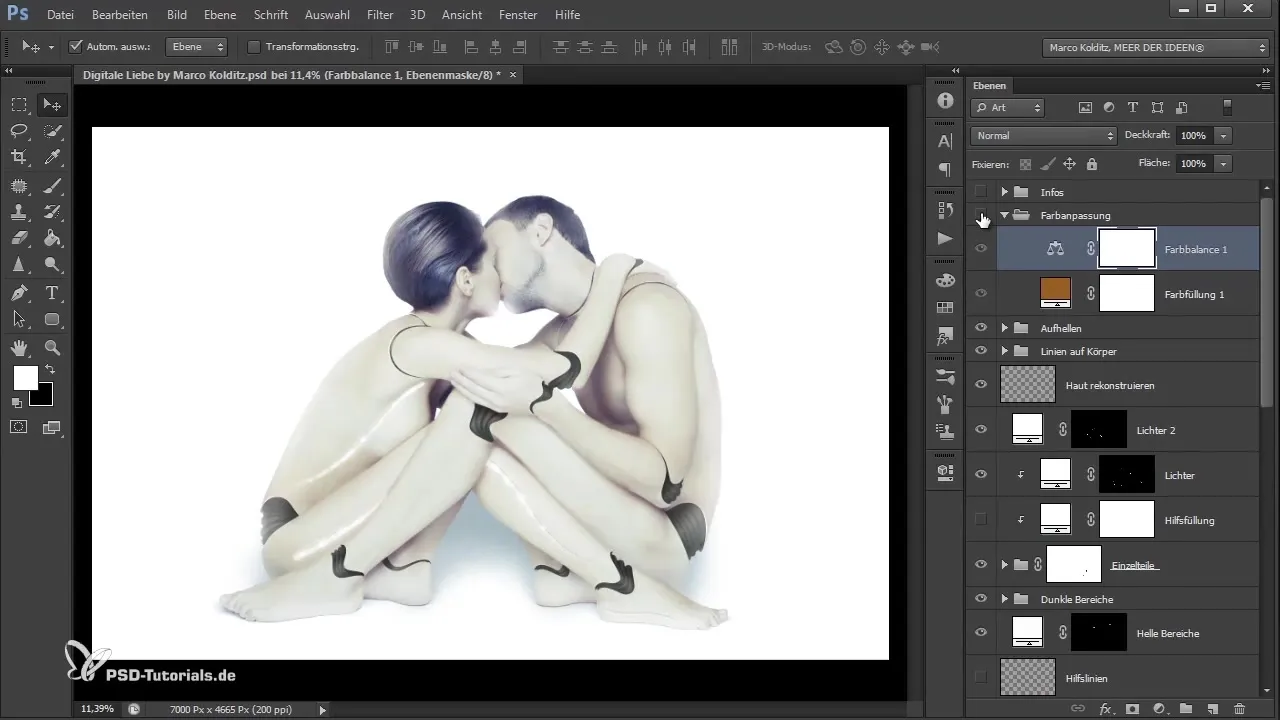 Photoshop tips for digital love - Final color adjustments