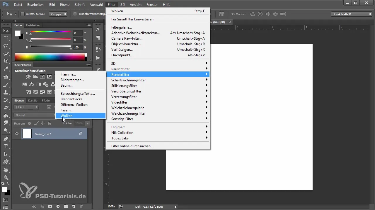 Crearea unei pensule de nori în Photoshop – Ghid pas cu pas
