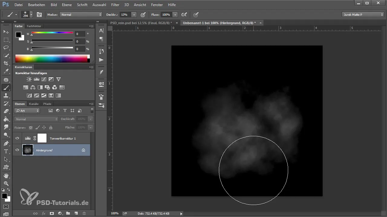 Crearea unui pensulă de nori în Photoshop - instrucțiuni pas cu pas