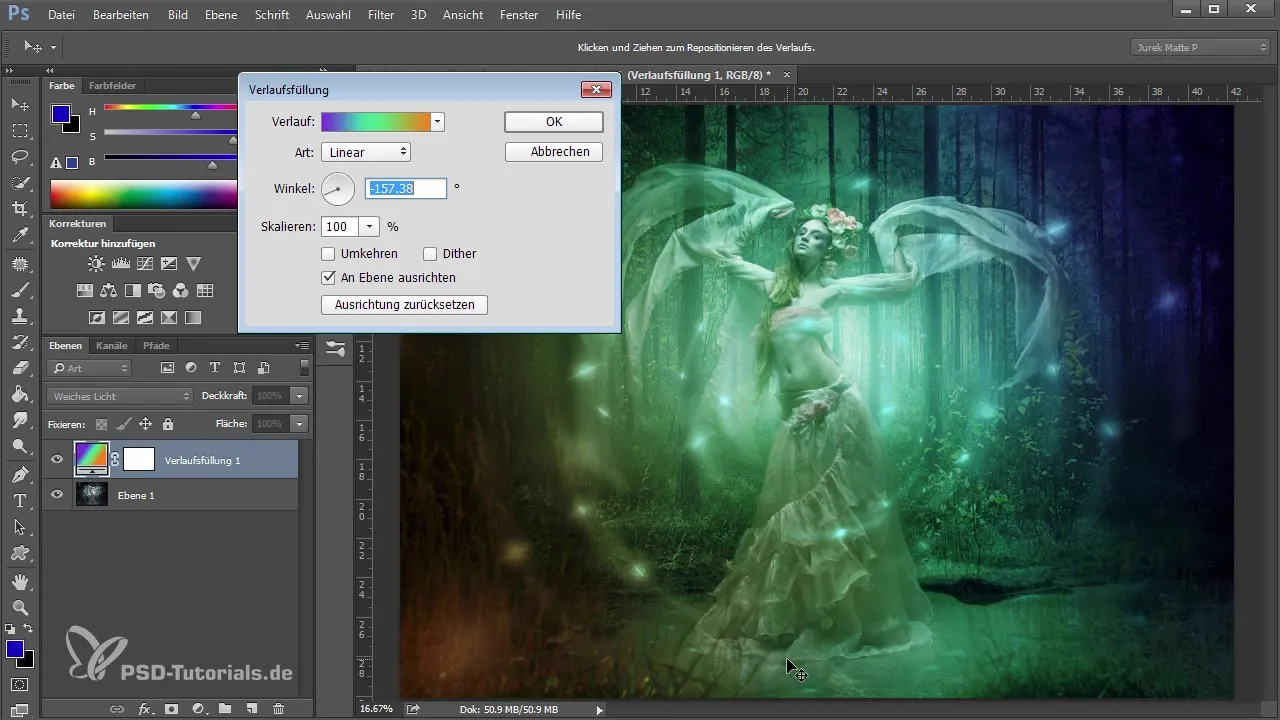 Optimizarea aspectului culorii: Tehnici de aplicare a gradientului în Photoshop
