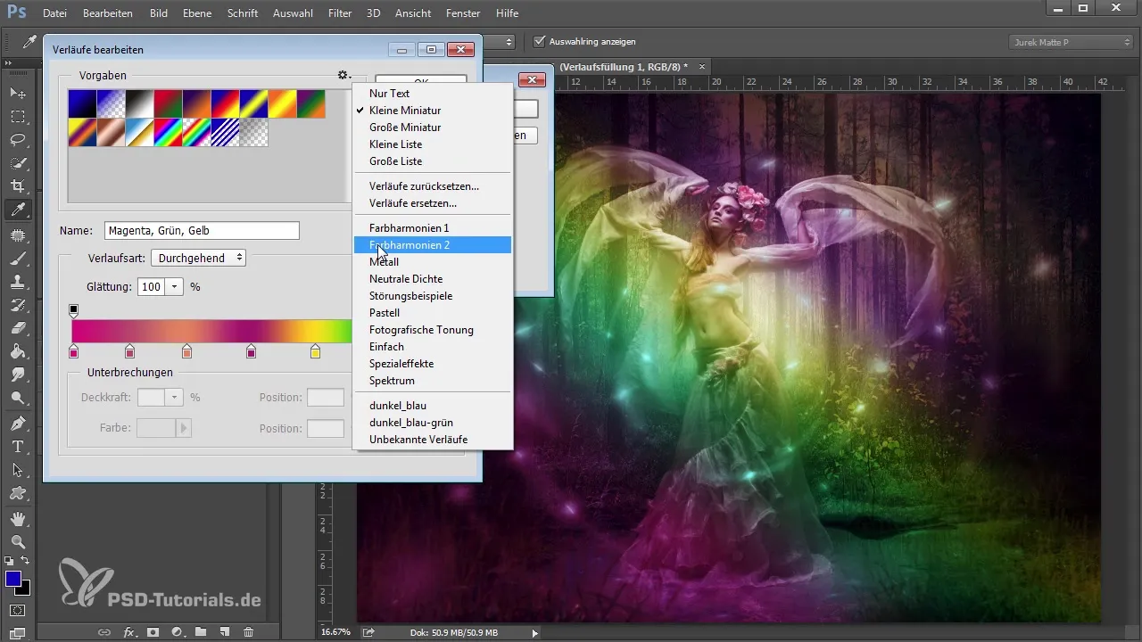 Optimizarea aspectului culorilor: Tehnici de implementare a gradientelor în Photoshop