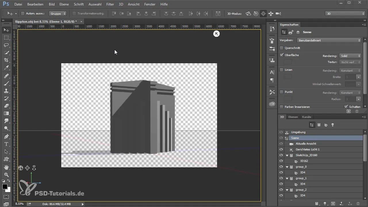 Integrar objetos 3D com Photoshop em imagens