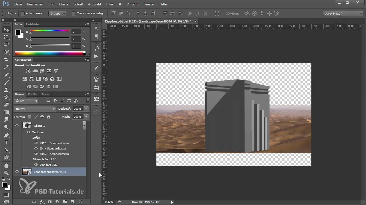 Integrar objetos 3D com Photoshop em imagens