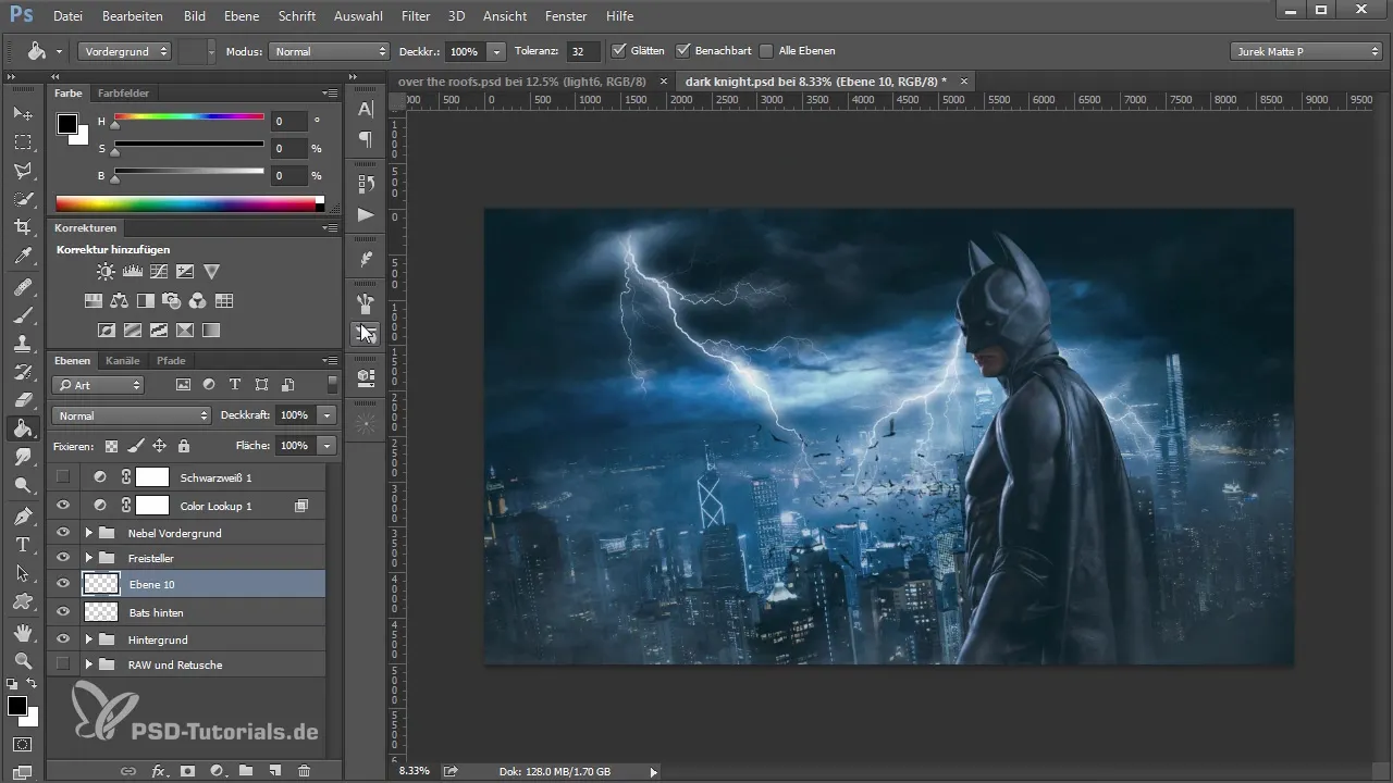 Murciélagos en Photoshop: Insertar y Diseñar