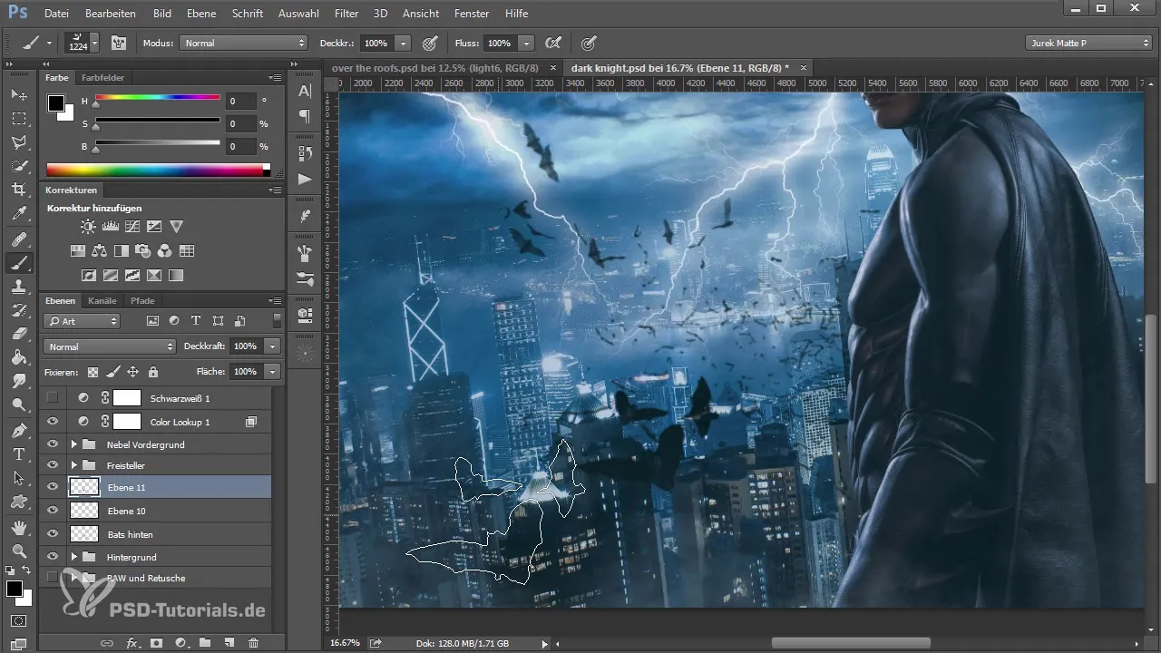 Murciélagos en Photoshop: Insertar y Diseñar