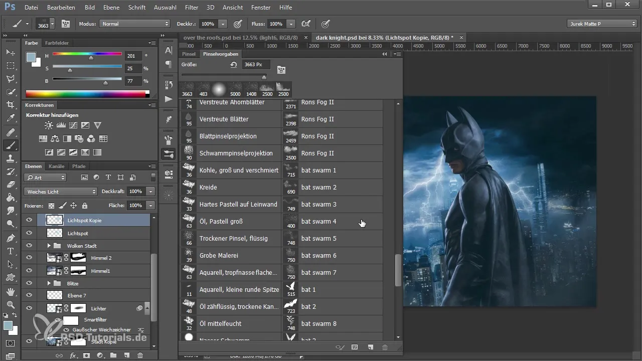 Murciélagos en Photoshop: Insertar y Diseñar