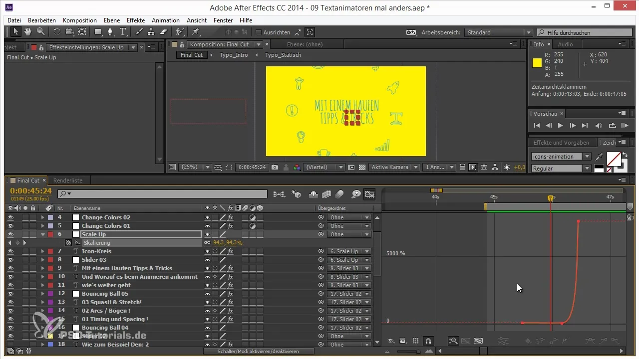 Escalado efectivo para impresionantes animaciones