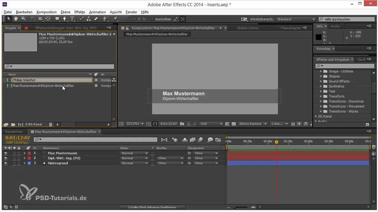 Automatización de textos en After Effects