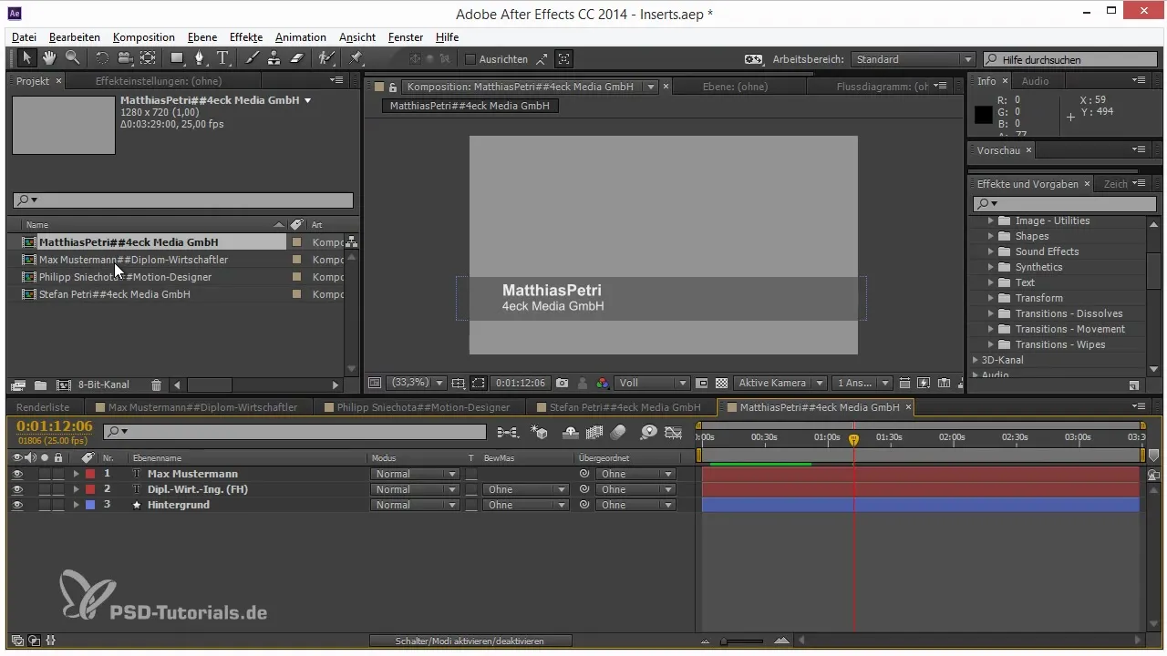 Automatización de textos en After Effects