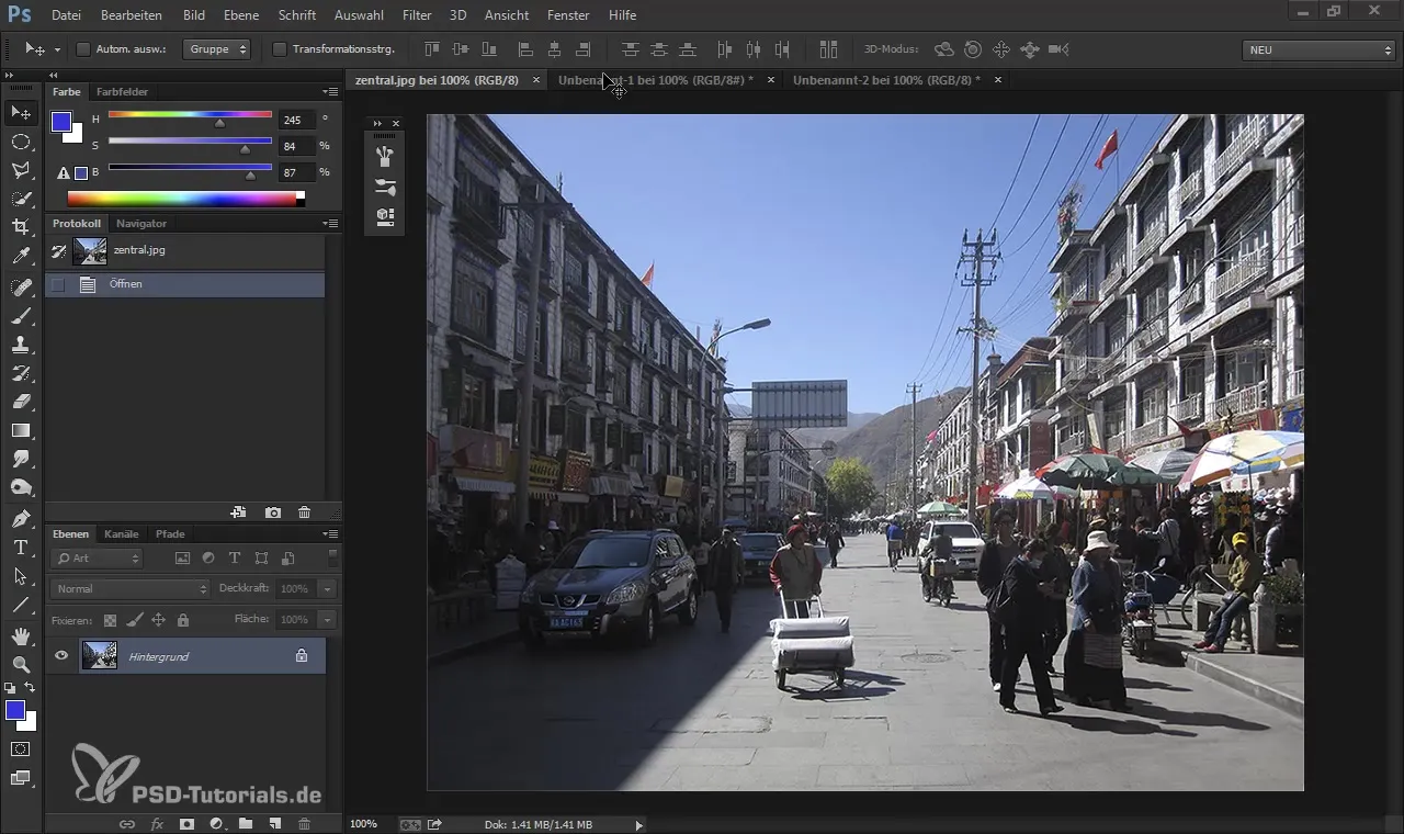 Effective application of perspective in digital painting