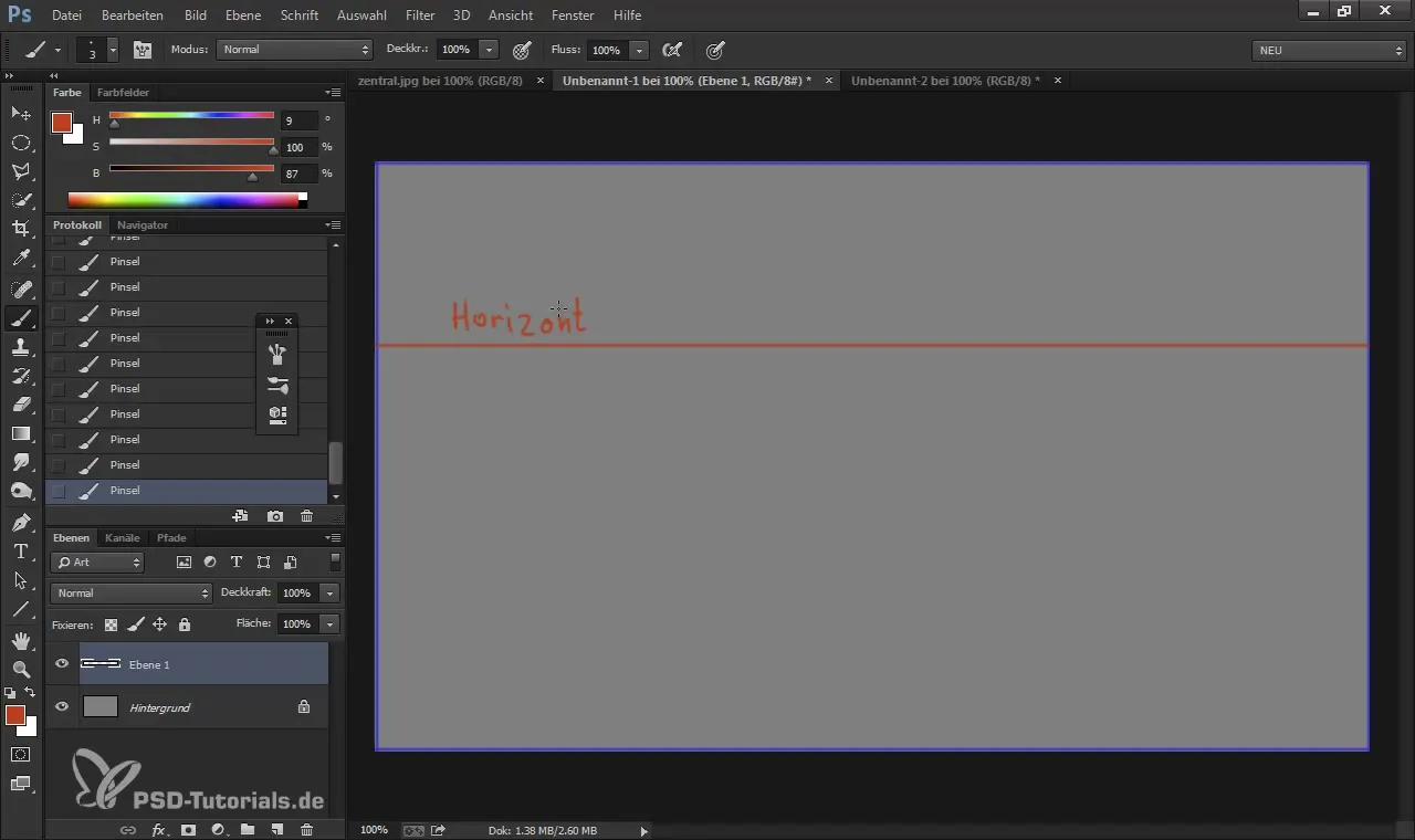 Effective application of perspective in digital painting