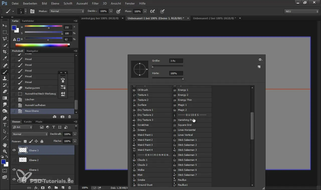 Effective application of perspective in digital painting