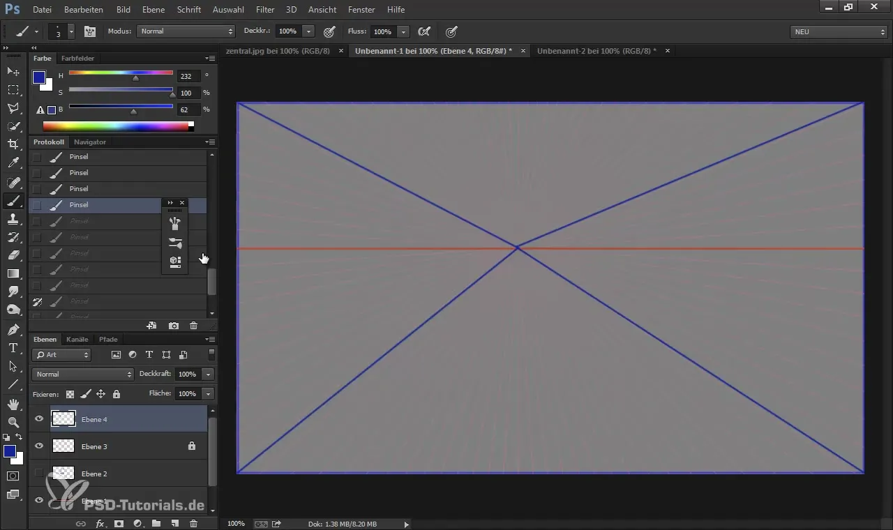 Effective application of perspective in digital painting