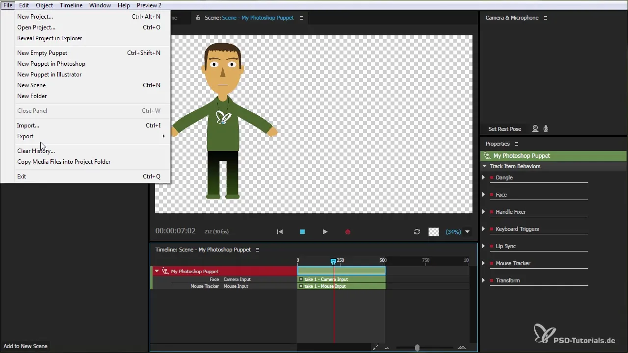Eksport charakteru w After Effects: Instrukcja dla Character Animatora