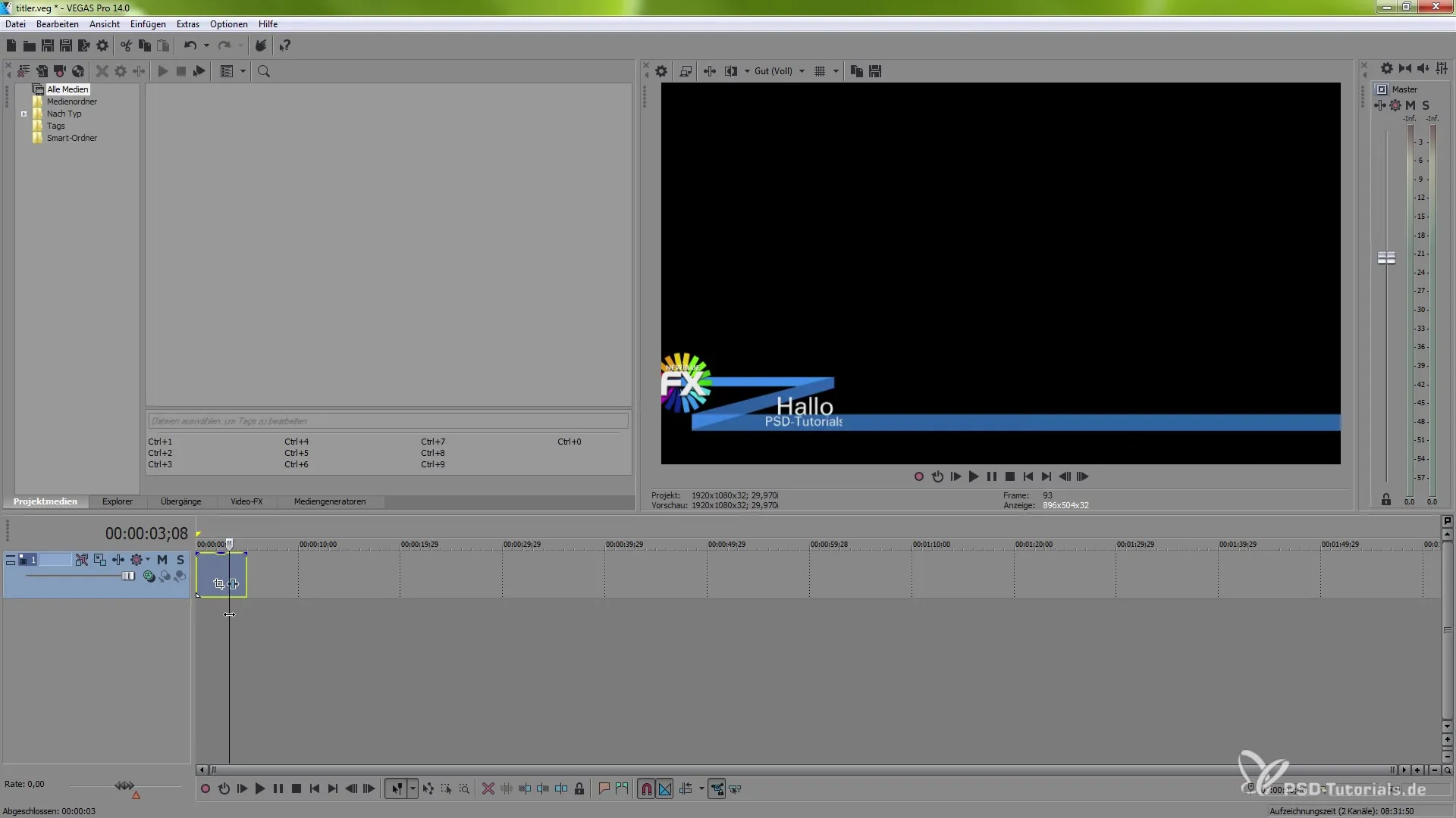 Radošas apakšsaites izveide ar VEGAS Pro 14 un NewBlueFX Titler Pro 5