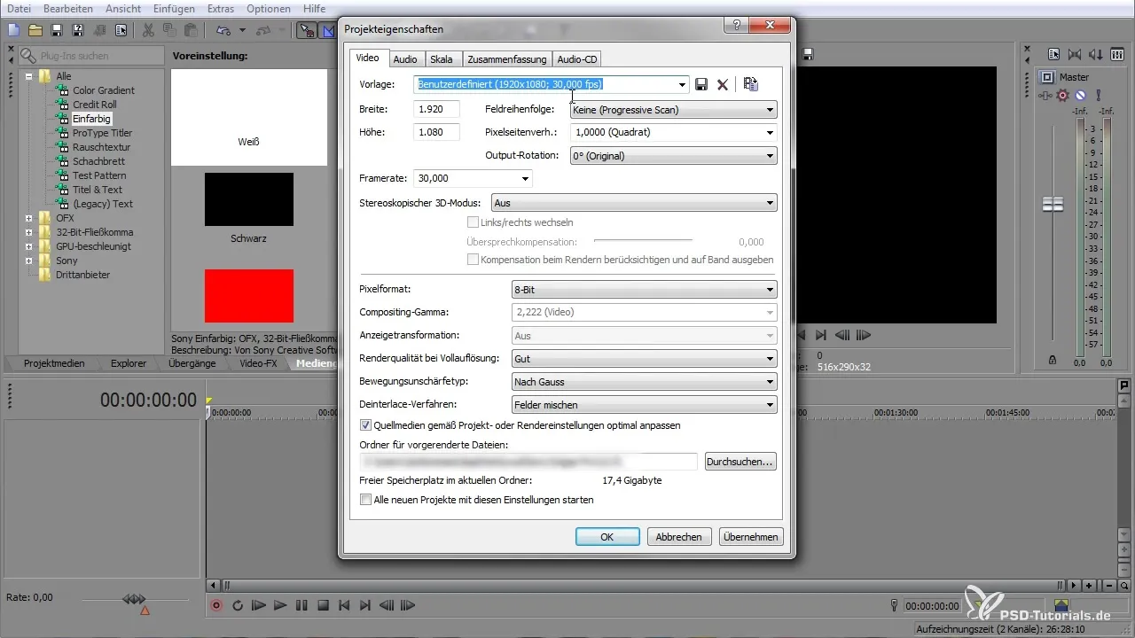 Efektīvas projekta iestatīšanas VEGAS Pro - Tava soli-pa-solim rokasgrāmata