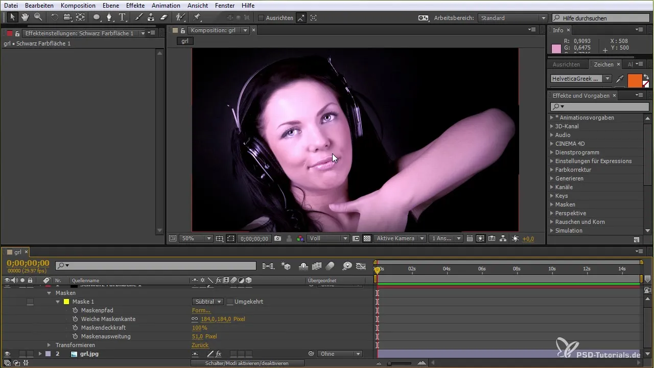 Tutorial After Effects dla vignetten i reflexionen