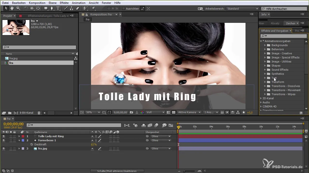 Animacja tekstu i suwak w After Effects dla początkujących