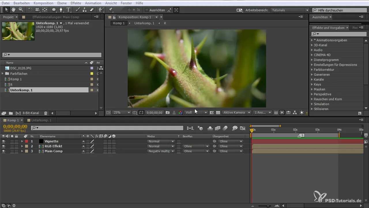 Tworzenie efektu RGB-Splitt w After Effects