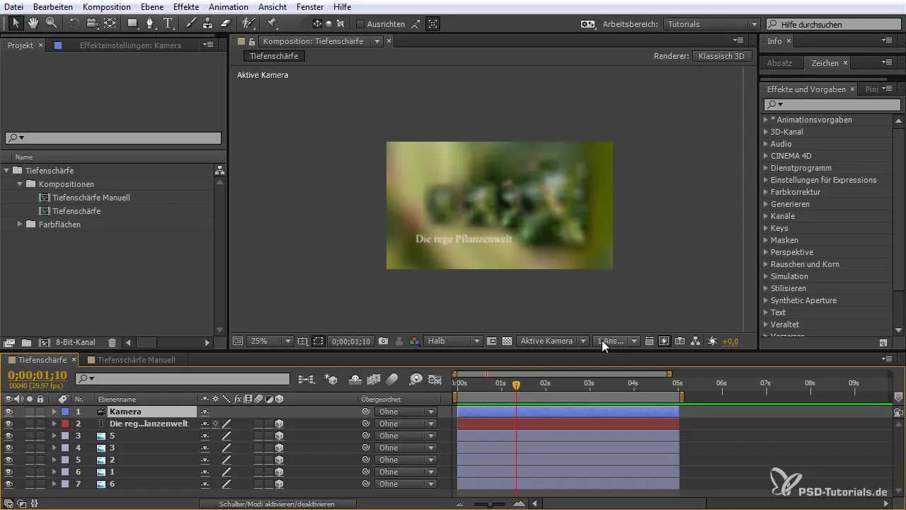 Głębia ostrości w After Effects - krok po kroku do perfekcyjnej ostrości