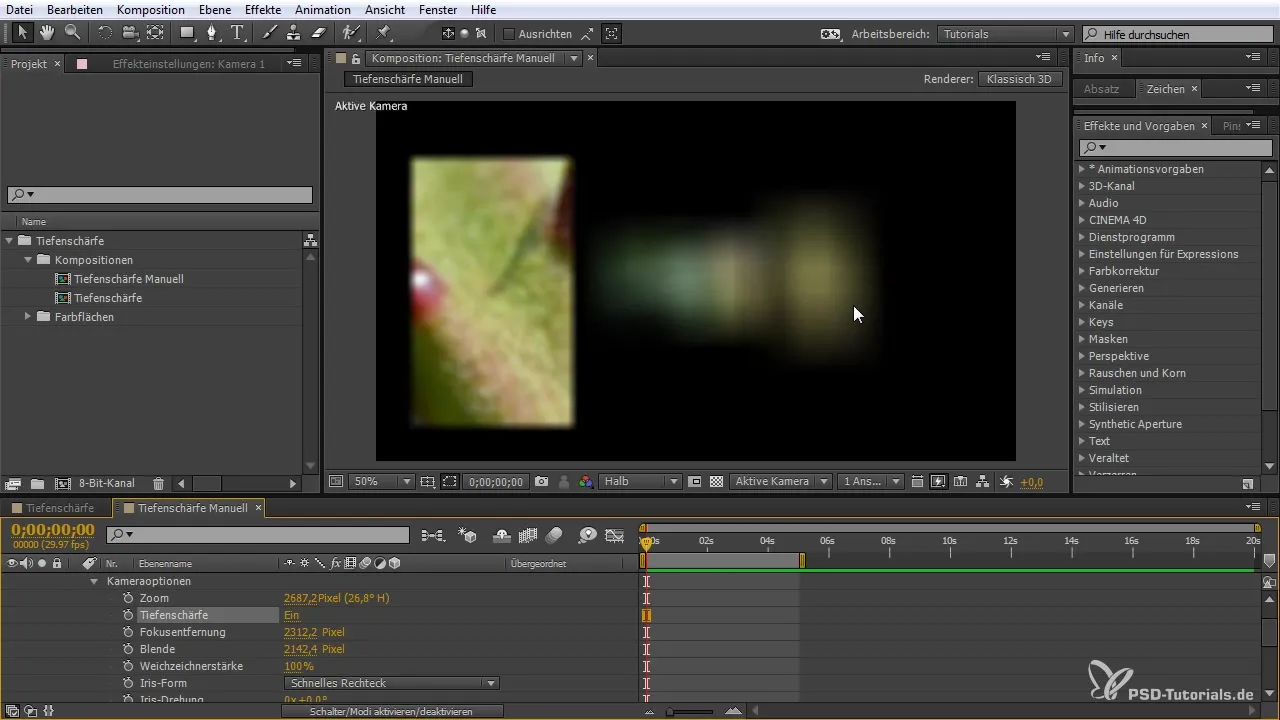 Głębia ostrości w After Effects - krok po kroku do idealnej ostrości