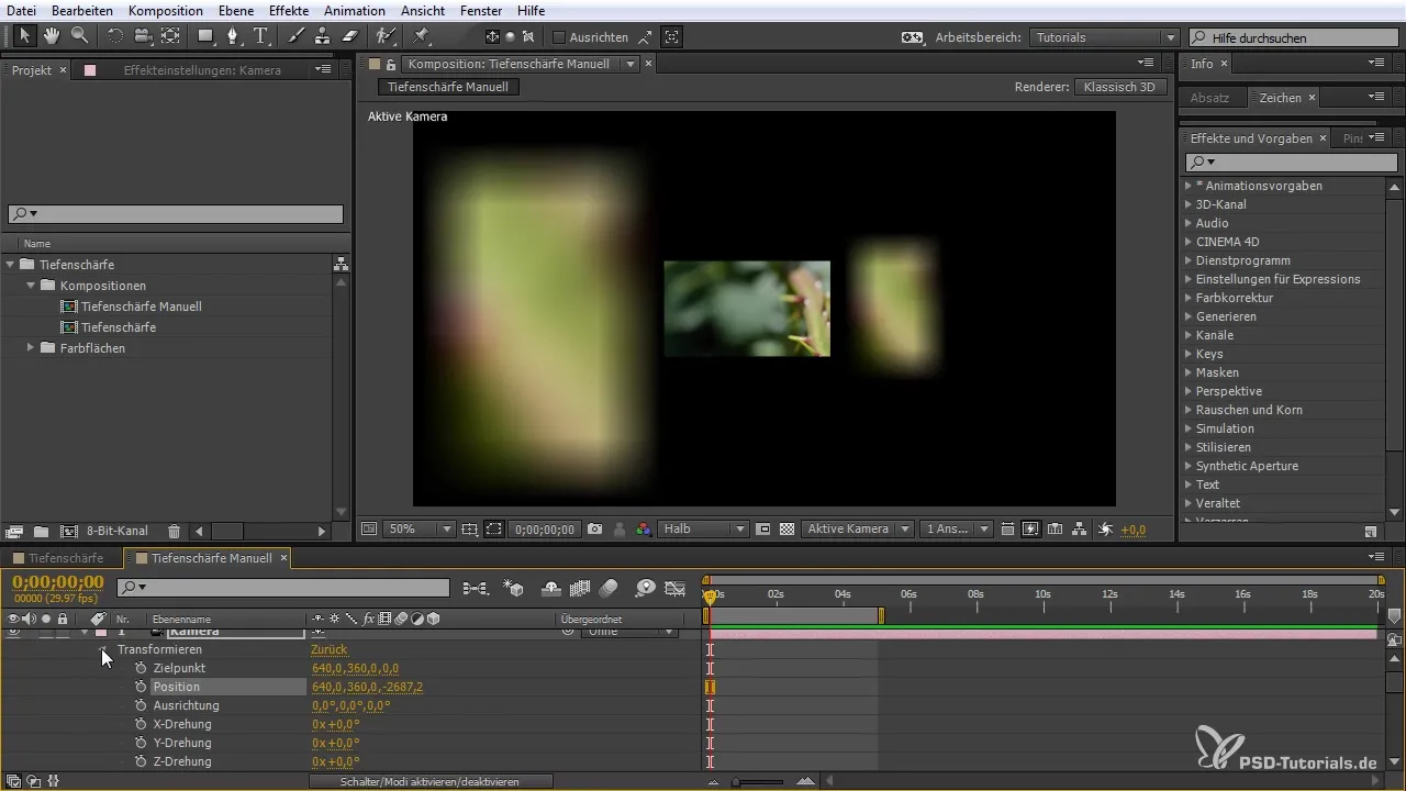 Głębia ostrości w After Effects - krok po kroku do perfekcyjnej ostrości