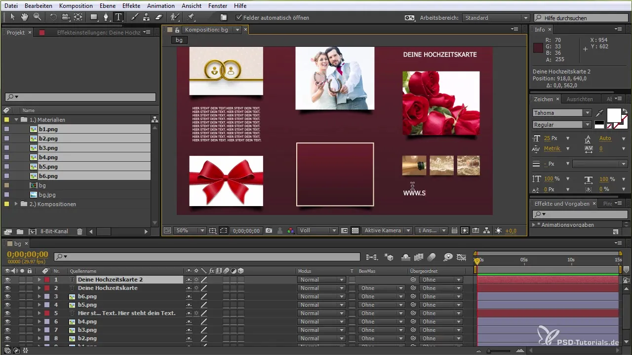 Stwórz unikalną kartę weselną w After Effects